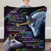 Unicorn To My Son My Love For You Is Forever Your Mom Blanket