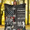We Didnt Because We Hated Us Veteran American Flag Blanket