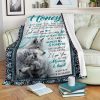 Wolf Message To My Honey I Love You To The Moon And Back Blanket