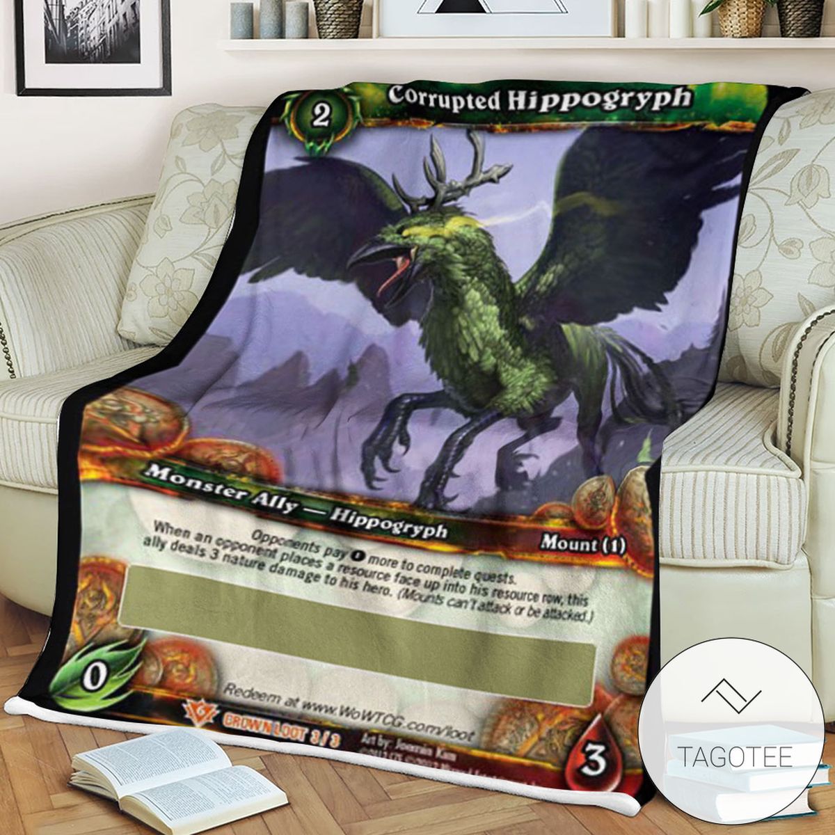World Of Warcraft Corrupted Hippogryph Soft Blanket Tagotee