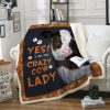Cow I Am The Crazy Cow Lady Blanket