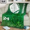 St Patricks Day Irish Football Blanket