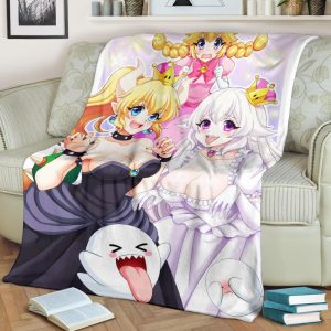 Bowsette Y Boosette Premium Blanket