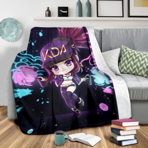 Kda Akali Chibi Premium Blanket